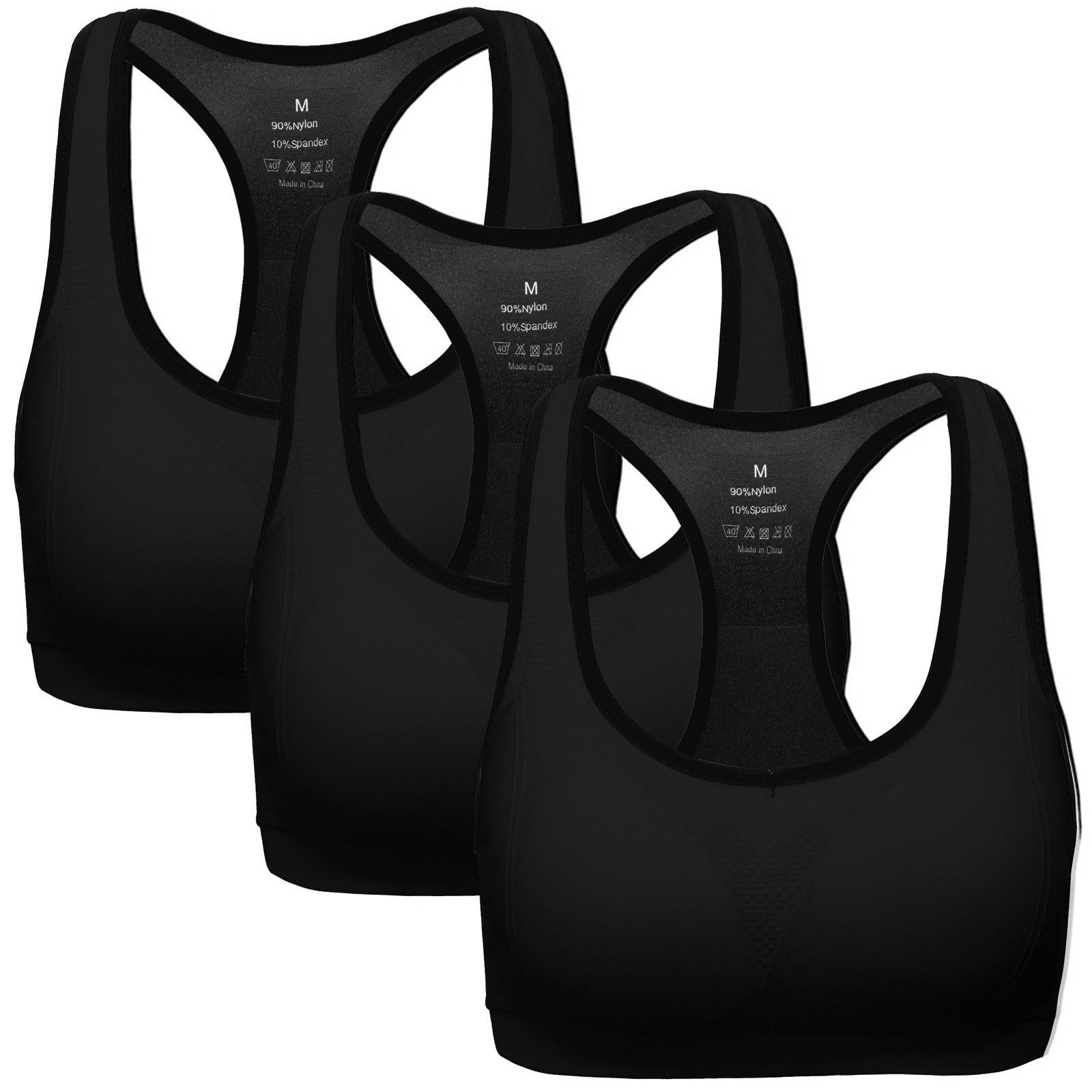 MIRITY Women's High Impact Racerback Sports Bra - Breathable Workout Gym Activewear for Running, Yoga & Fitness Training