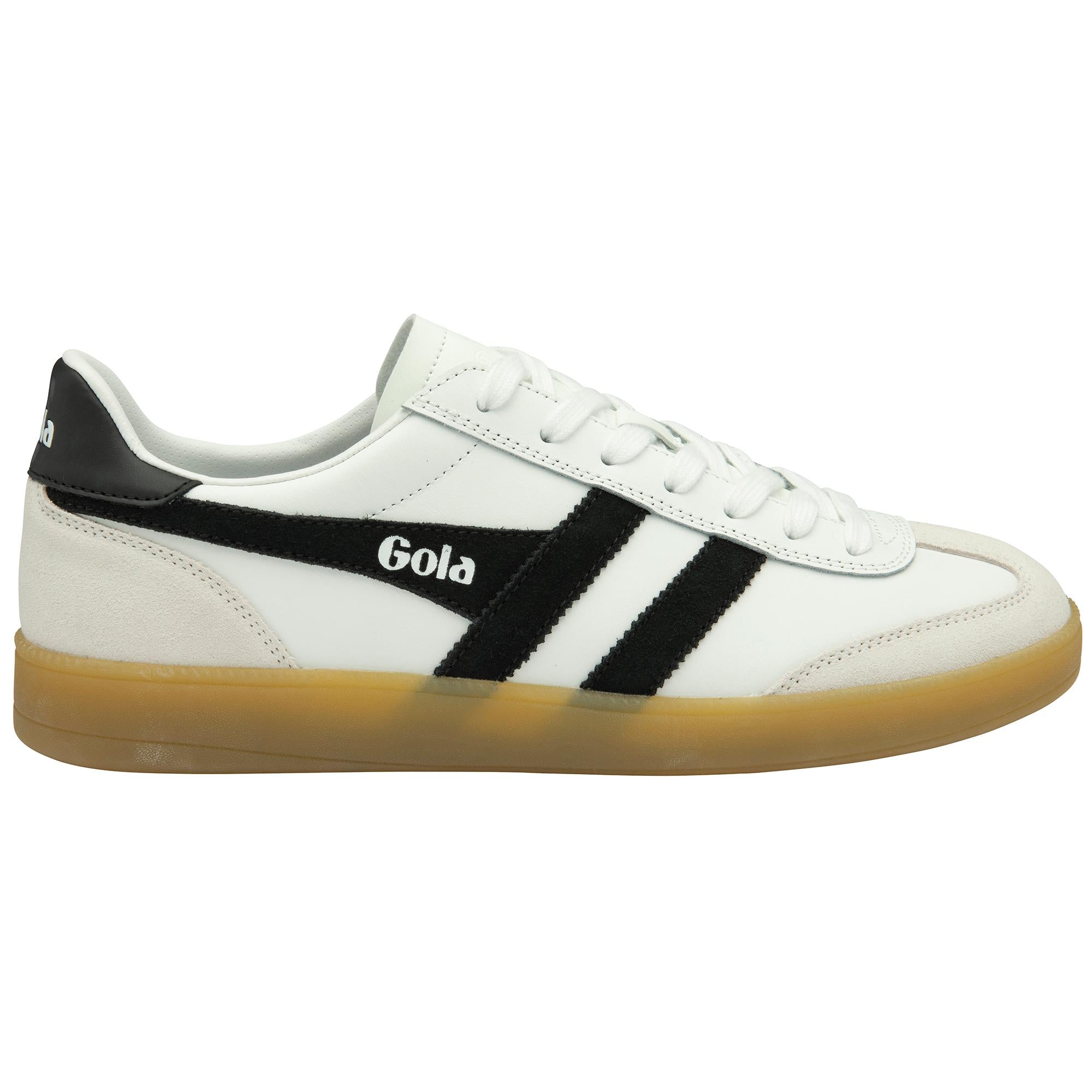 Gola Men's Viper Leather Sneakers - White Retro Running Shoes for Men | Vintage Style Casual Wear & Gym Training Shoes