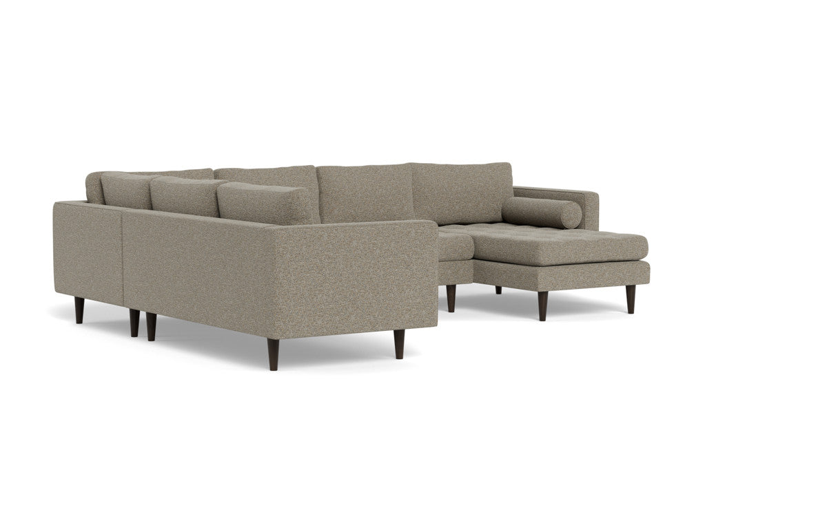 Ladybird 133 Corner Sectional Sofa with Right Chaise Lounge - Modern L-Shaped Couch for Living Room, Family Room & Home Theater