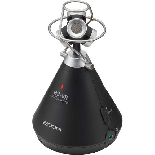 Zoom H3-VR 360° Handy Recorder with Built-in Microphones | Includes Headphones, Mic Stand, 16GB SD Card, Rechargeable Batteries & Microfiber Cloth | Perfect for VR Audio Recording, Podcasting & Field Interviews