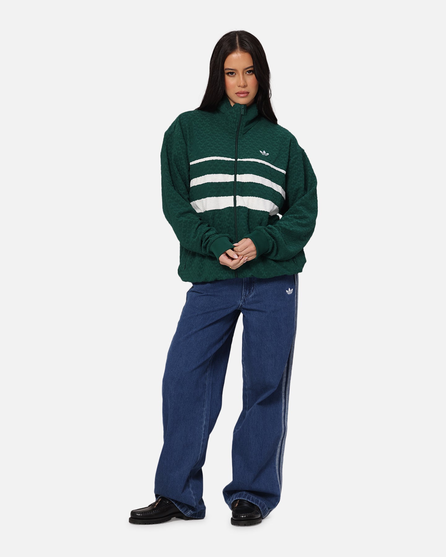 Adidas Monogram Track Top Jacket - Green Athletic Running Jacket for Men & Women | Perfect for Gym, Jogging & Streetwear Fashion
