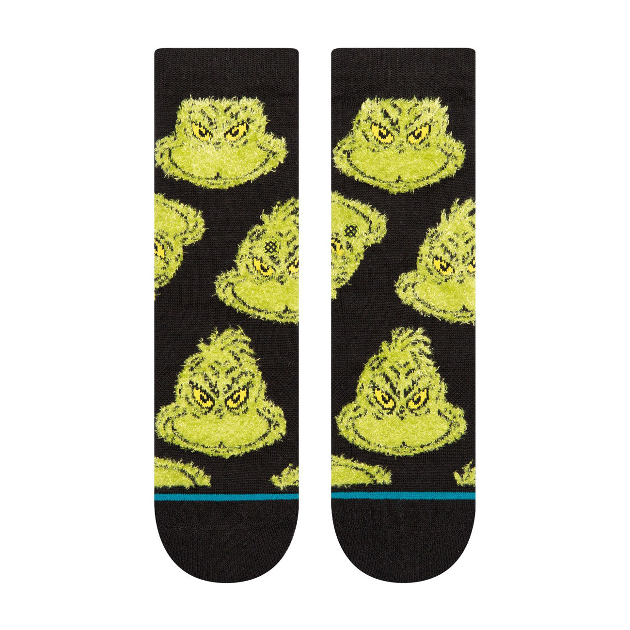 Kids' Crew Socks - Mean One Black - Comfortable & Durable Children's Socks for School, Sports & Everyday Wear