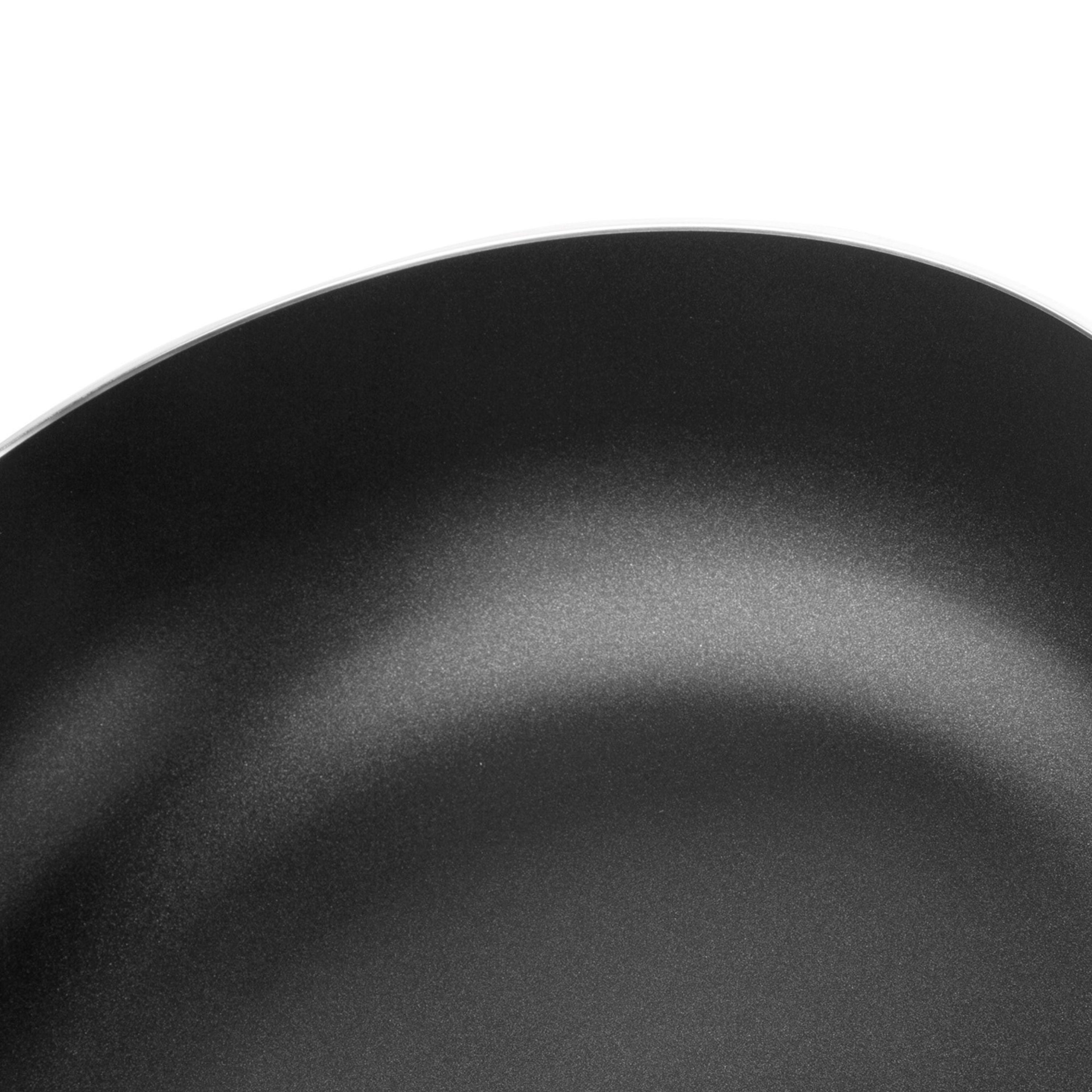 BergHOFF Slate Non-Stick Aluminum Stockpot 9.5 Quart (5.9 Liter) with Tempered Glass Lid - Perfect for Soups, Stews, Pasta & Family Cooking