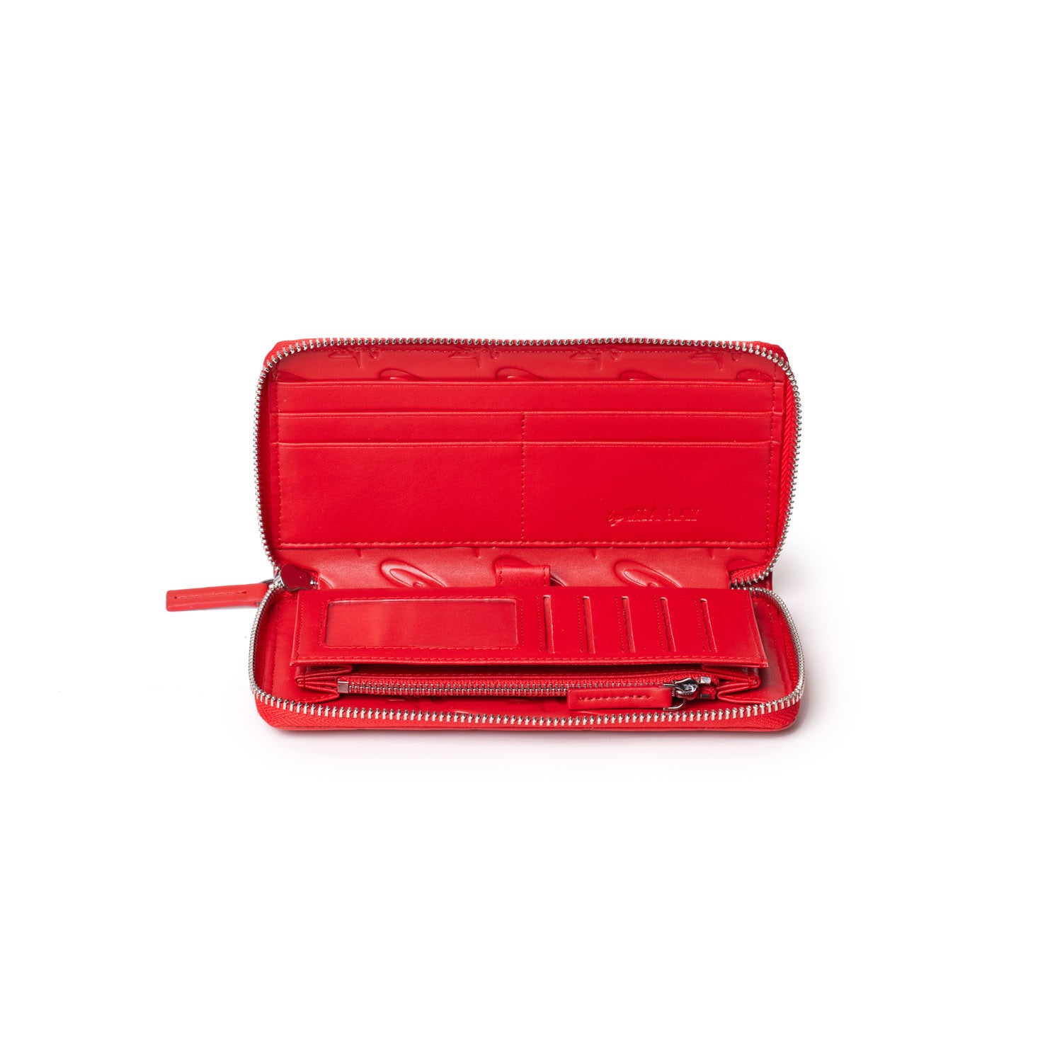 Personalized Monogram Wallet for Men & Women - Premium Leather RFID Blocking Bifold Wallet in Classic Red - Perfect for Everyday Use, Travel & Gifting