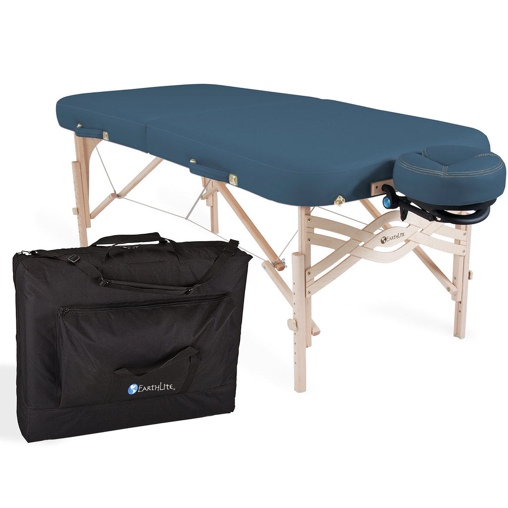 Earthlite Spirit Portable Massage Table Package - Half Reiki/Half Standard - Professional Massage Therapy Table for Home & Spa Use