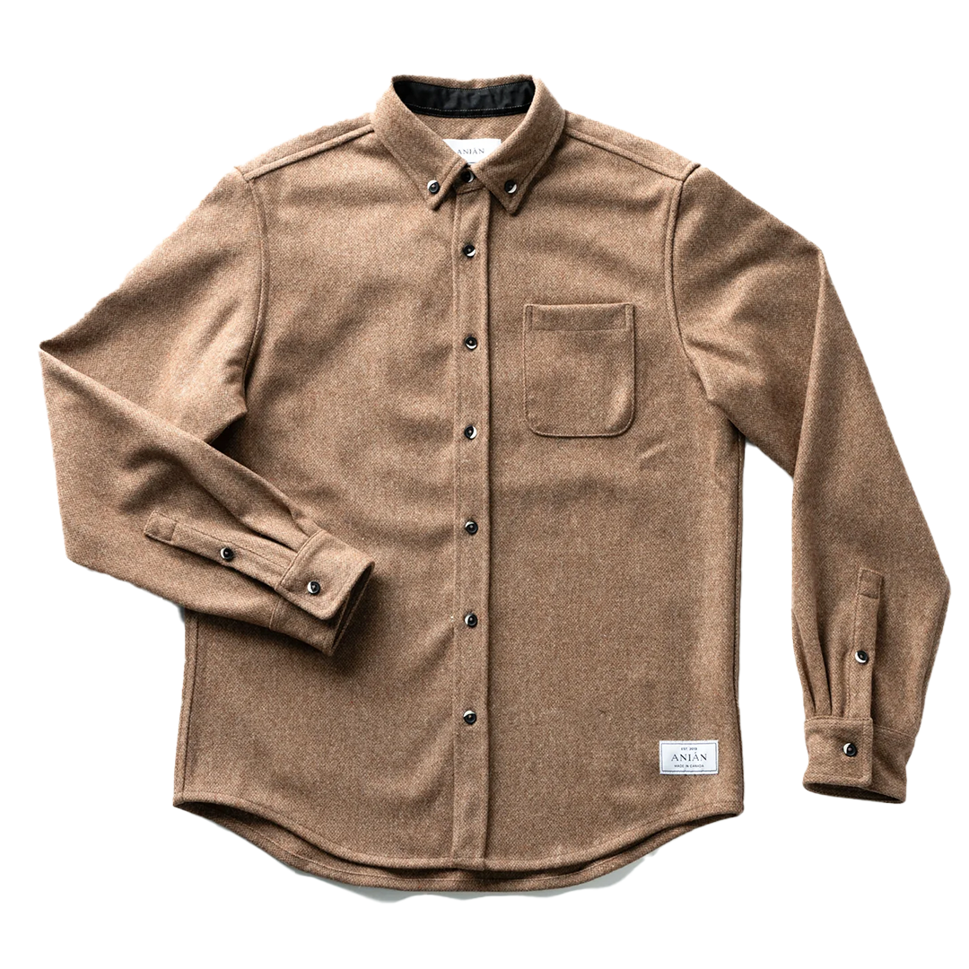 ANIÁN Modern Melton Wool Oyster Coat - Premium Warm Winter Jacket for Men & Women - Perfect for Outdoor Activities, Travel & Casual Wear