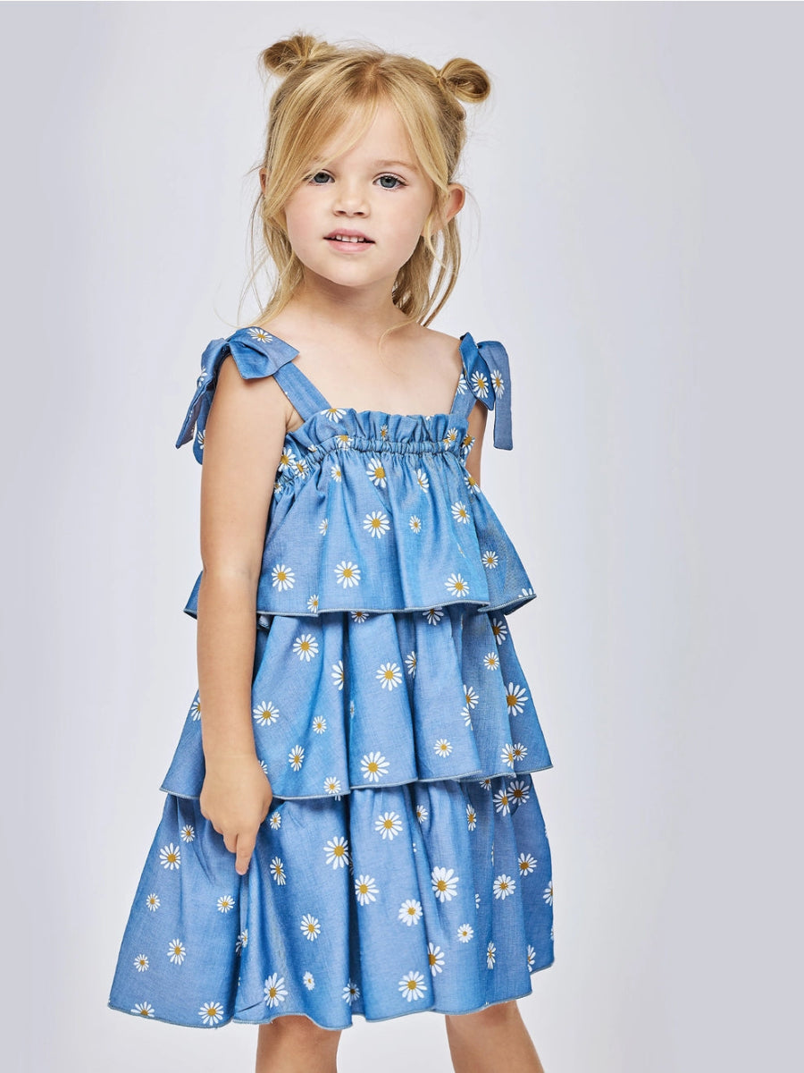 DAISY TIERED DRESS - Floral Summer Maxi Dress for Women | Perfect for Beach Vacation, Wedding Guest & Boho Outfits
