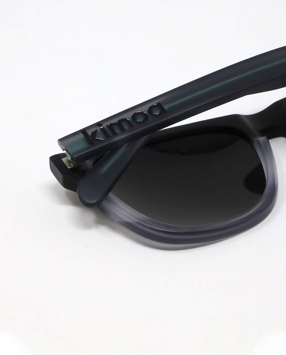 Kimoa LA Sunglasses for Men & Women - Black Unisex Classic Aviator Style for Outdoor Sports & Driving