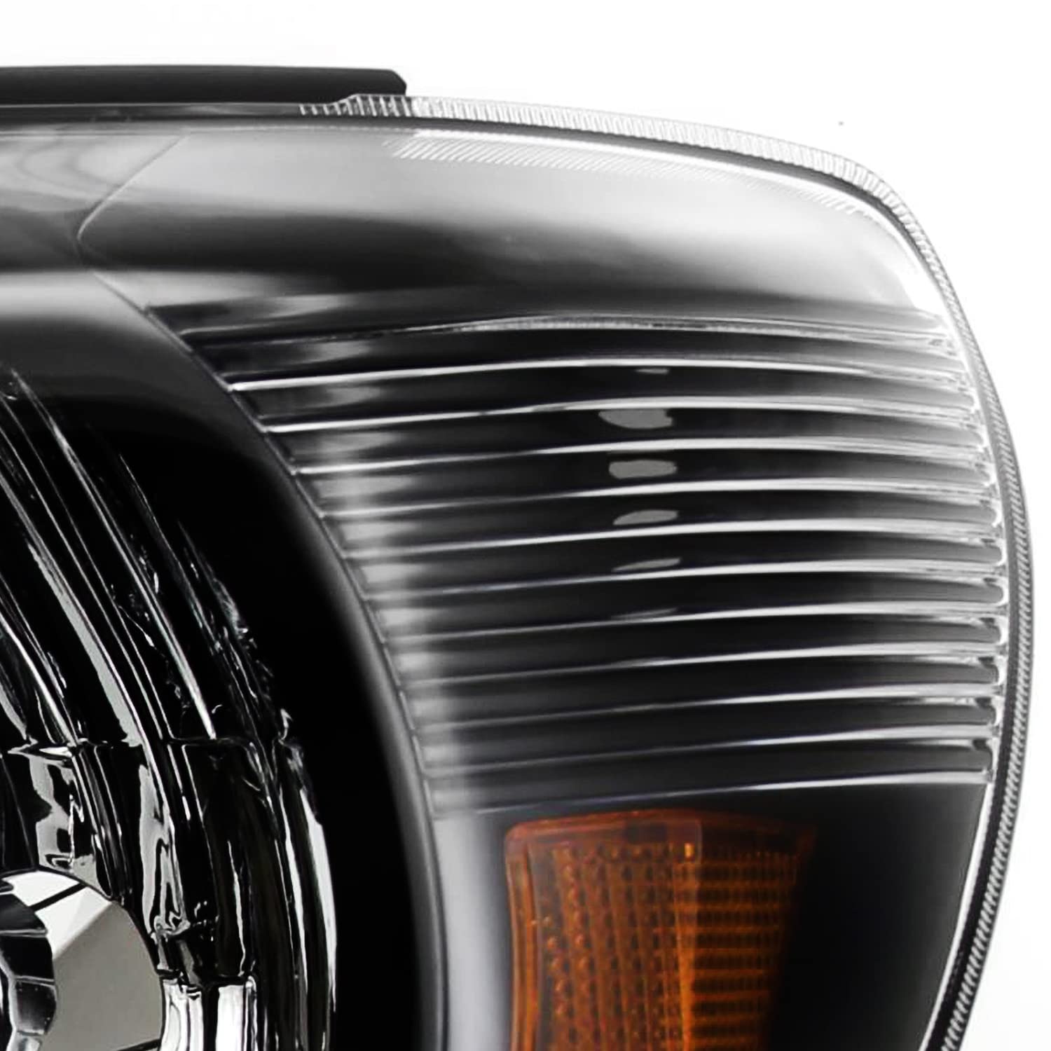 Spec-D Tuning JDM Black Crystal Headlights & Smoked Altezza Tail Lamps for Toyota Tacoma - Upgrade Your Truck's Style & Night Visibility for Off-Roading & Daily Driving