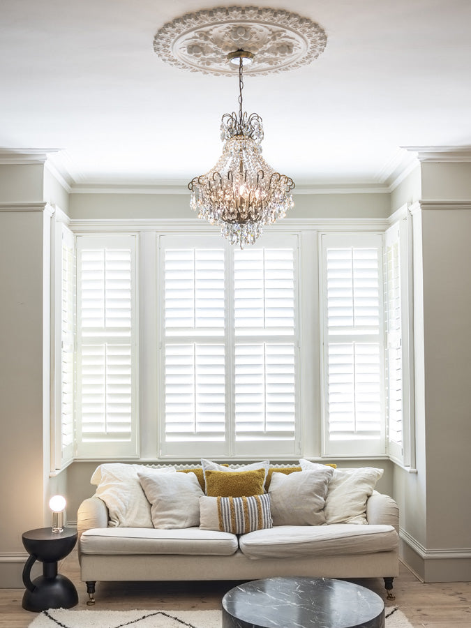 Lina 4-Light Antique Brass Crystal Glass Chandelier - Elegant Dining Room & Bedroom Lighting Fixture
