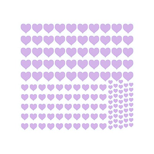 Hearts Vinyl Graphic Sheet - Medium Size - Blue (Azul) - Perfect for DIY Crafts, Scrapbooking, and Home Decor