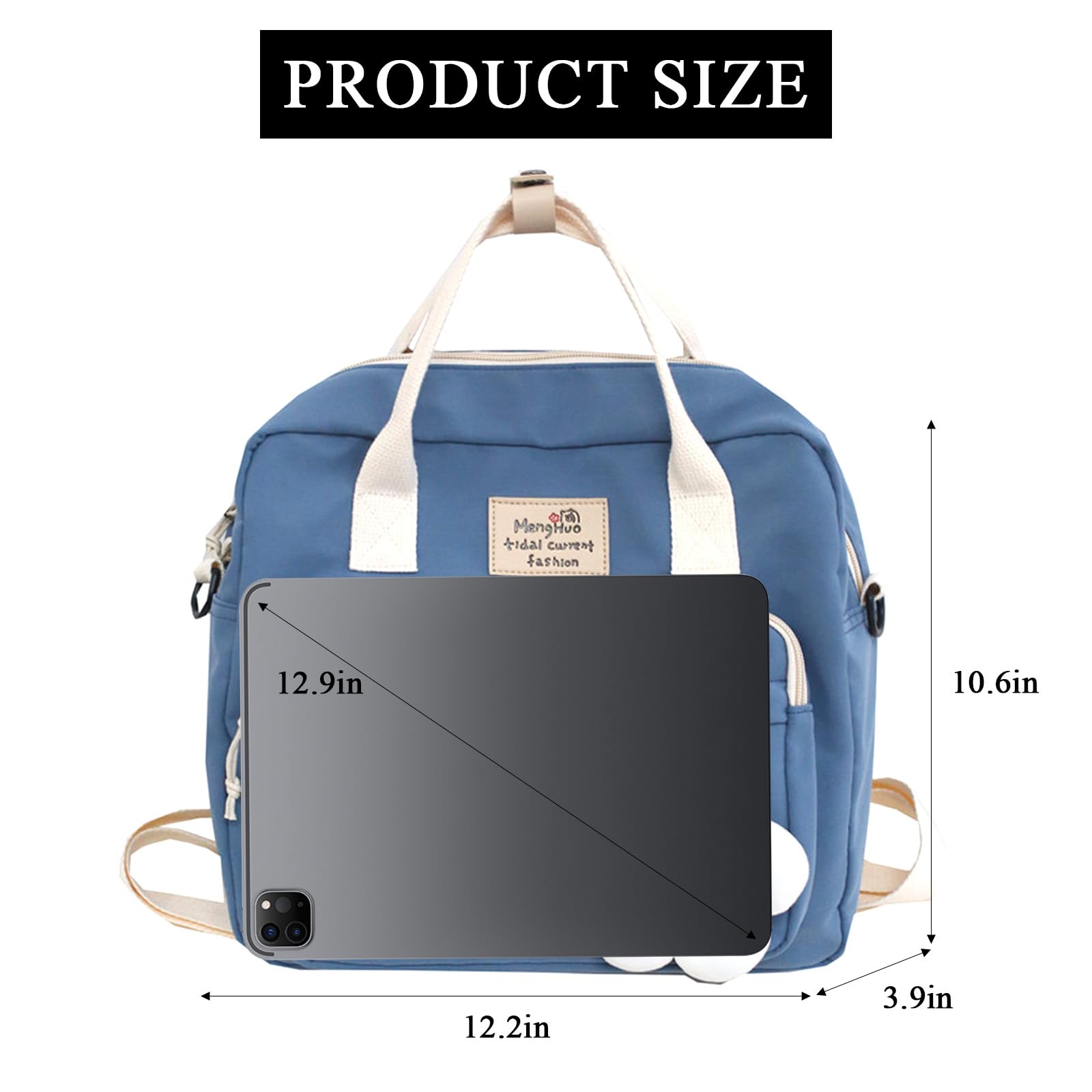 Kawaii Messenger Bag - Cute Japanese Crossbody Backpack for School & Travel