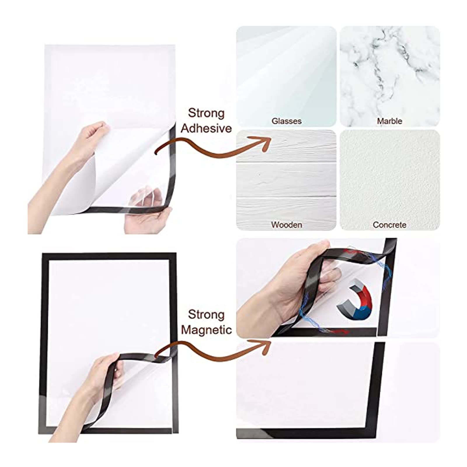 LANGFANG e Frame - Elegant Home Poster Cover for Refrigerator & Wall Decor - Perfect for Living Room, Bedroom & Kitchen Decoration
