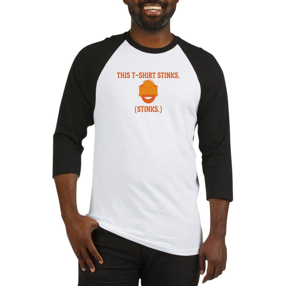 Mr. Tony This T-Shirt Stinks Funny Baseball Tee - Perfect for Sports Fans, Gag Gifts & Casual Wear