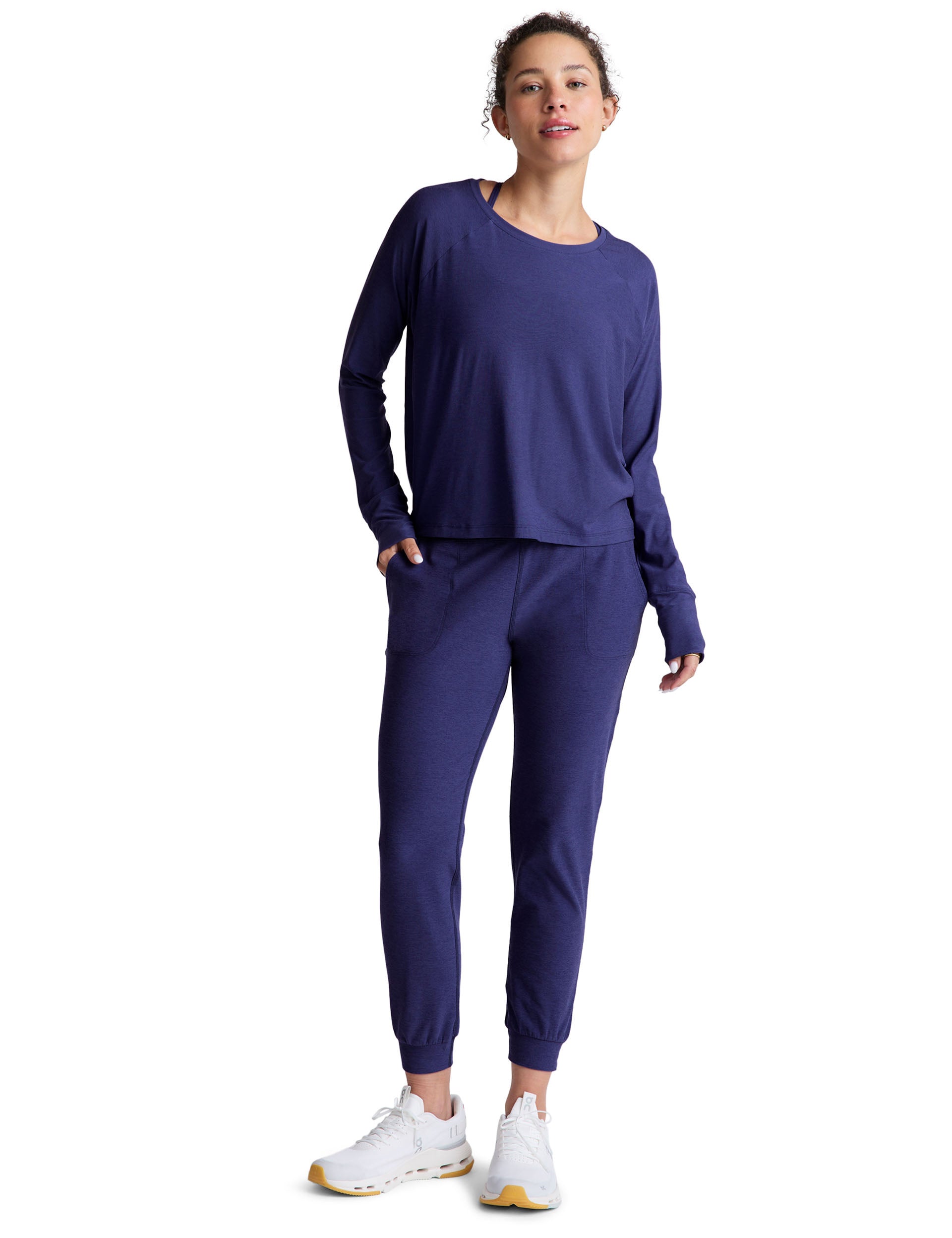 Featherweight Daydreamer Pullover Sweatshirt - Eternal Blue Heather | Lightweight & Cozy for Casual Wear, Travel & Lounging
