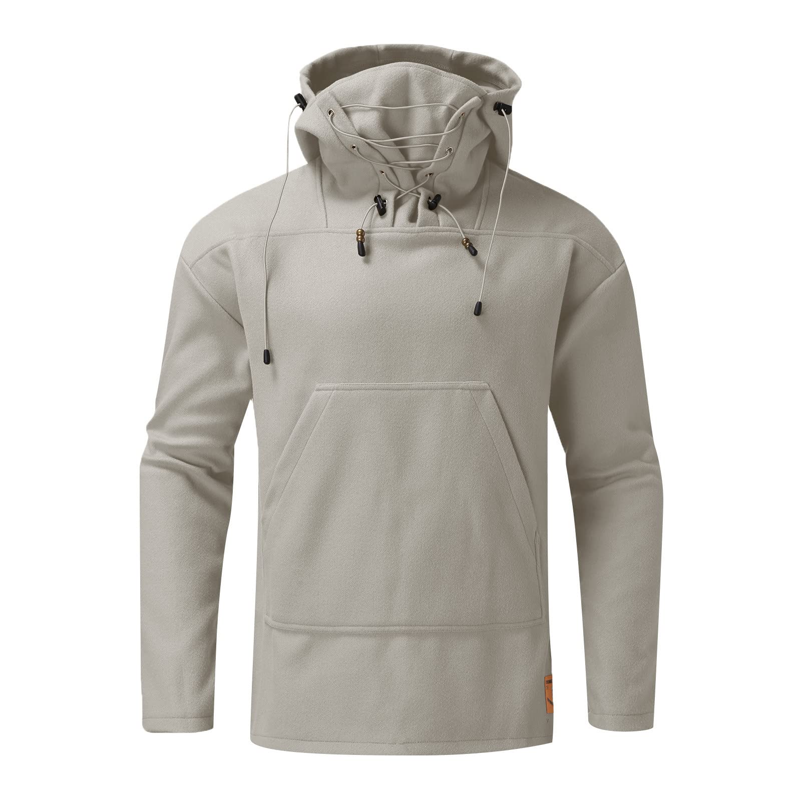 Men's Thick Winter Hooded Sweater - Warm Loose Fit Pullover with Pockets for Casual Wear | Cozy Home, Outdoor & Office Sweater Top