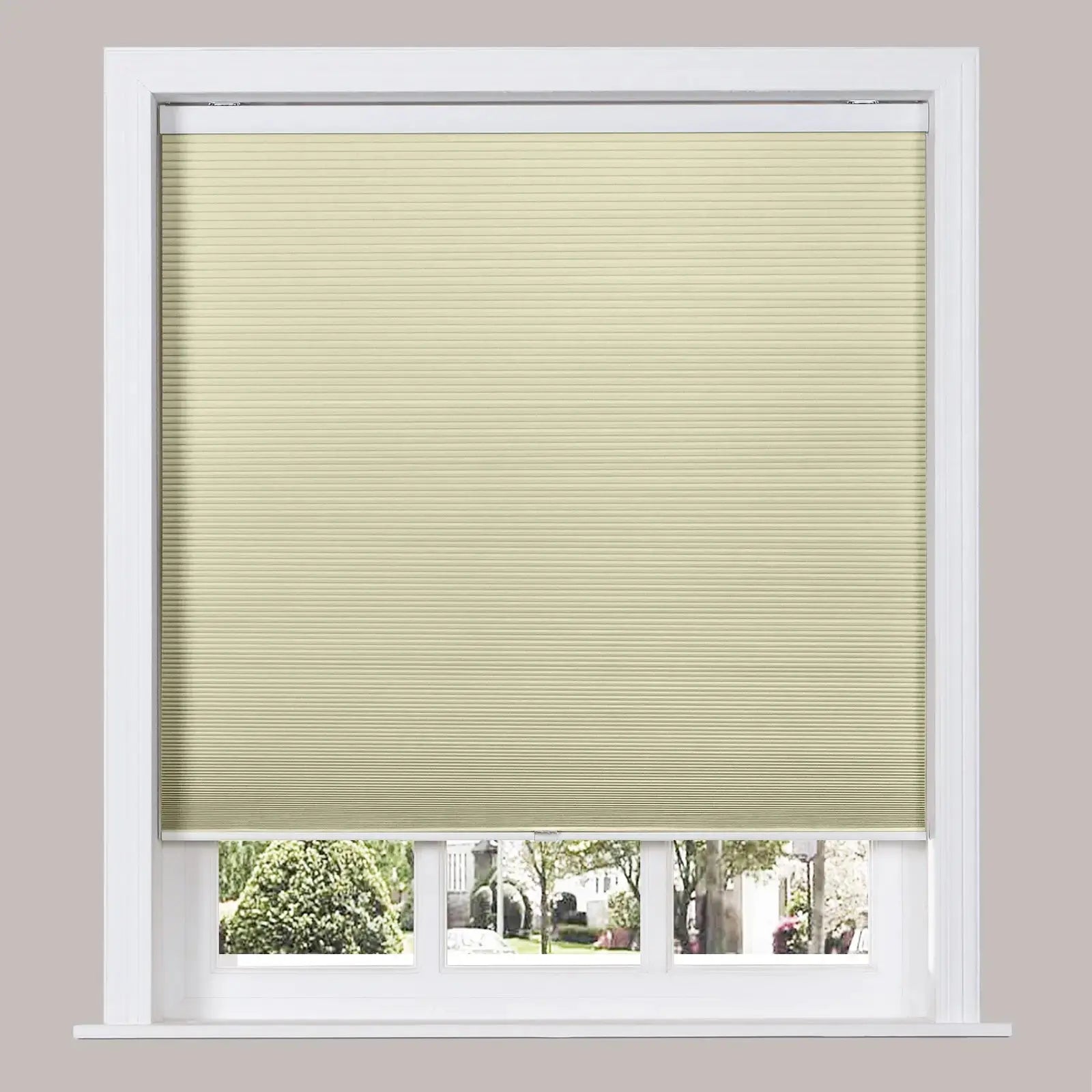 Blackout Cellular Shades for Windows - Cordless Light Filtering Window Blinds, Room Darkening Shades for Bedroom, Living Room & Nursery (Paris Style)