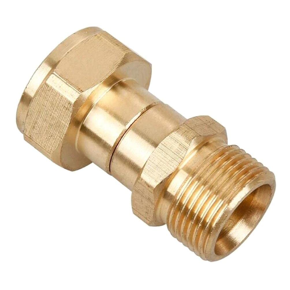 **High Pressure Brass Swivel Joint Nozzle Connector - 1/4 Inch Thread Hose Fitting for Car Washing, Garden Irrigation & Lawn Care - Durable Home & Outdoor Watering Accessory**    *(Perfect for Pressure Washers, Garden Hoses, and Outdoor Cleaning Tasks)*