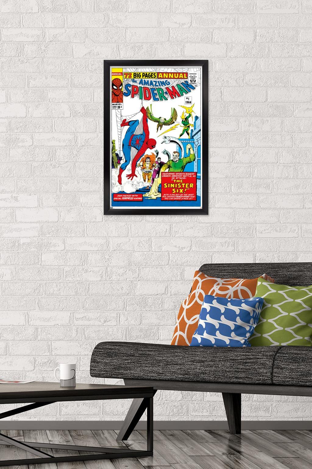 Marvel Comics The Sinister Six - Amazing Spider-Man Annual #1 Framed Wall Poster 22.4
