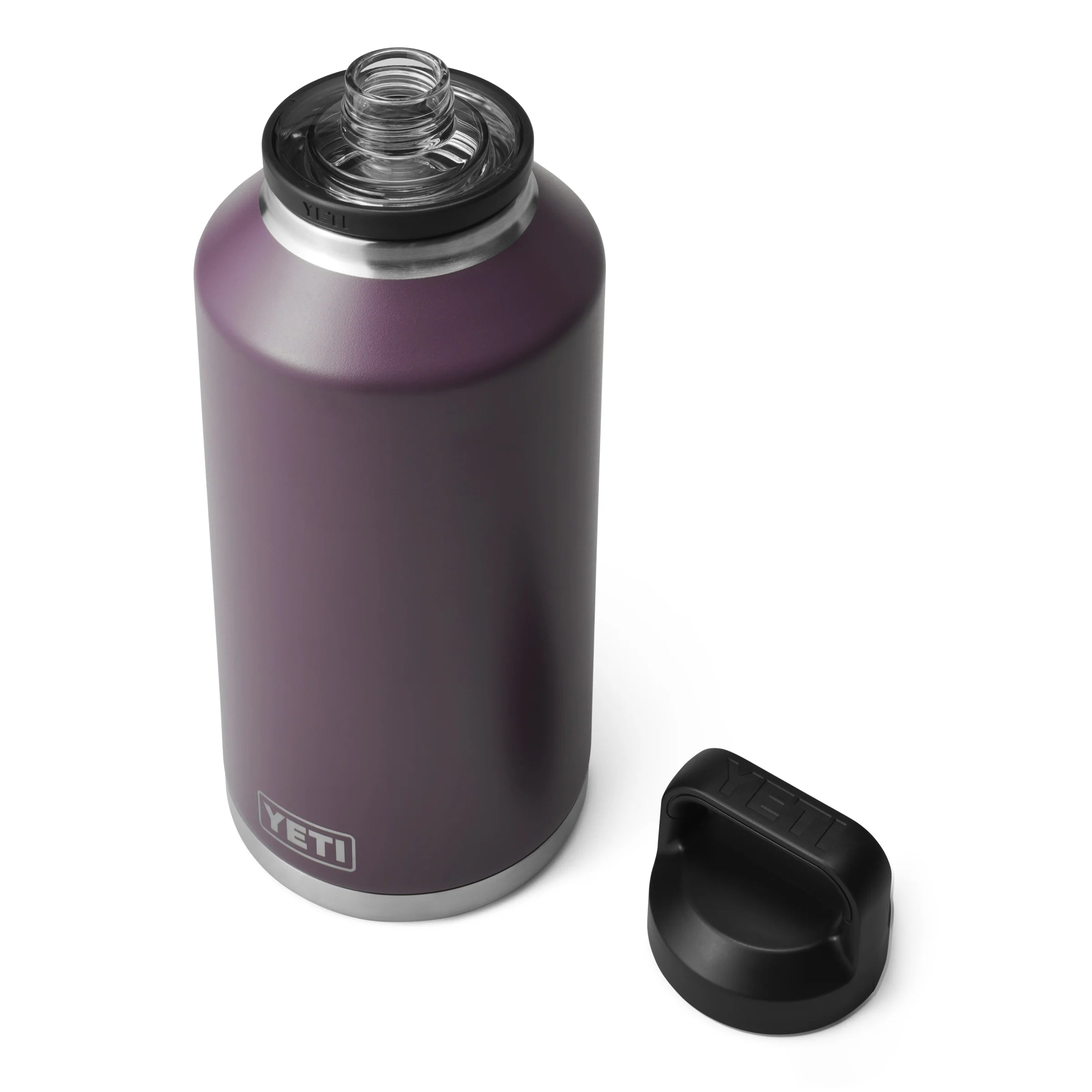 64 oz Rambler Water Bottle with Chug Cap - Insulated Stainless Steel Vacuum Flask for Hiking, Camping & Gym - Leakproof & BPA Free