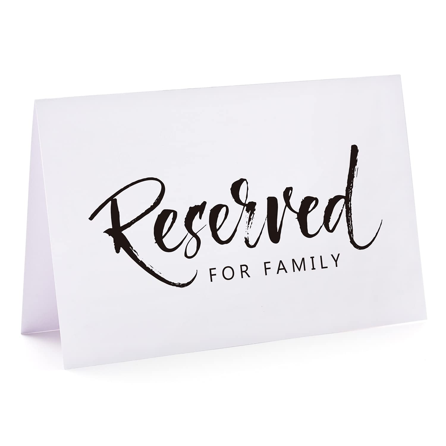 10 Pack Reserved Table Signs for Weddings, Parties & Events - 4x6 Inch Elegant Reserved Chair Signs for Wedding Receptions, Restaurants & Celebrations - Perfect for Seating Arrangements & VIP Tables