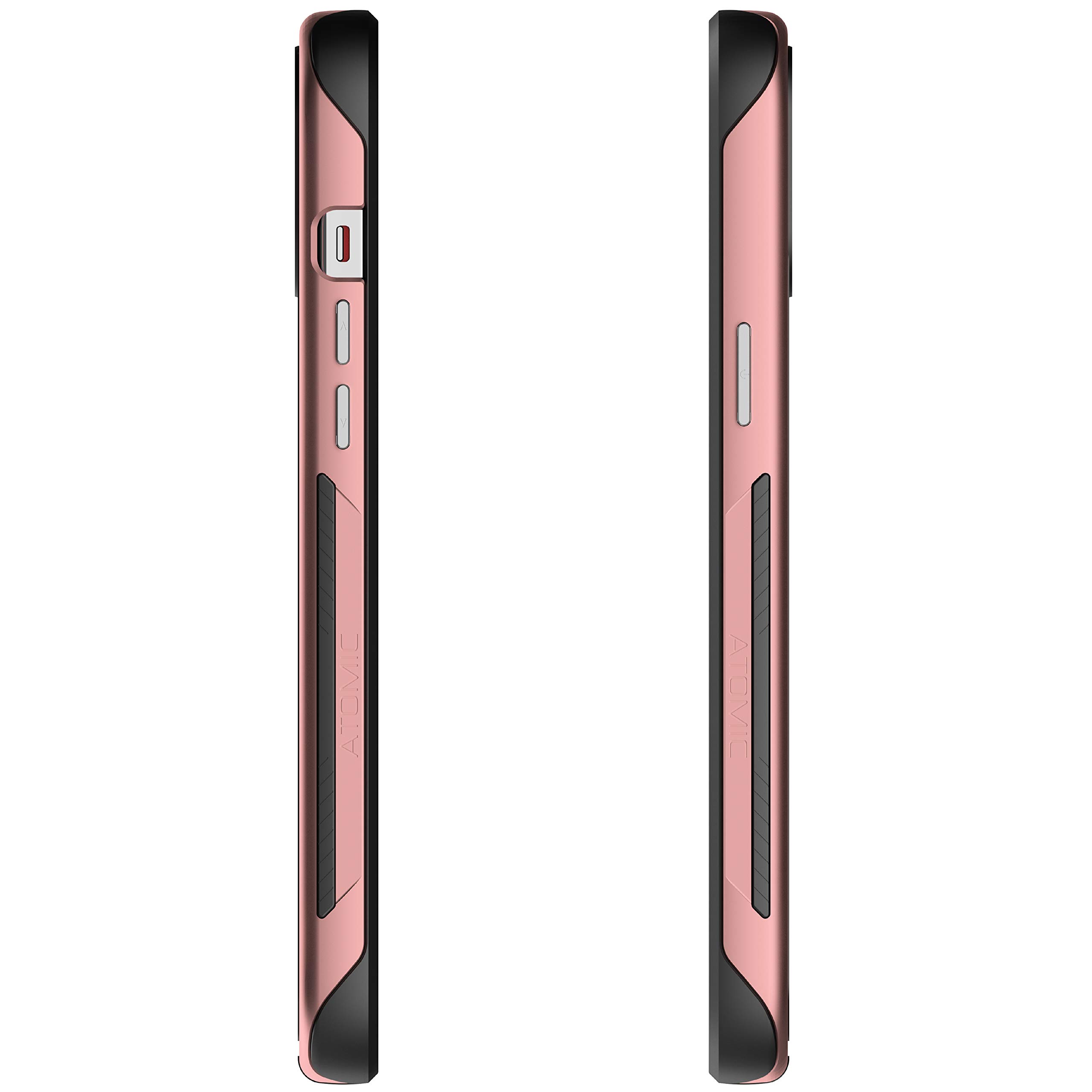 Ghostek Atomic Slim iPhone 12 Pro Max Case - Military Grade Aluminum Alloy Protective Bumper | 6.7 Inch 5G Phone Cover (Pink) | Shockproof & Lightweight for Everyday Protection