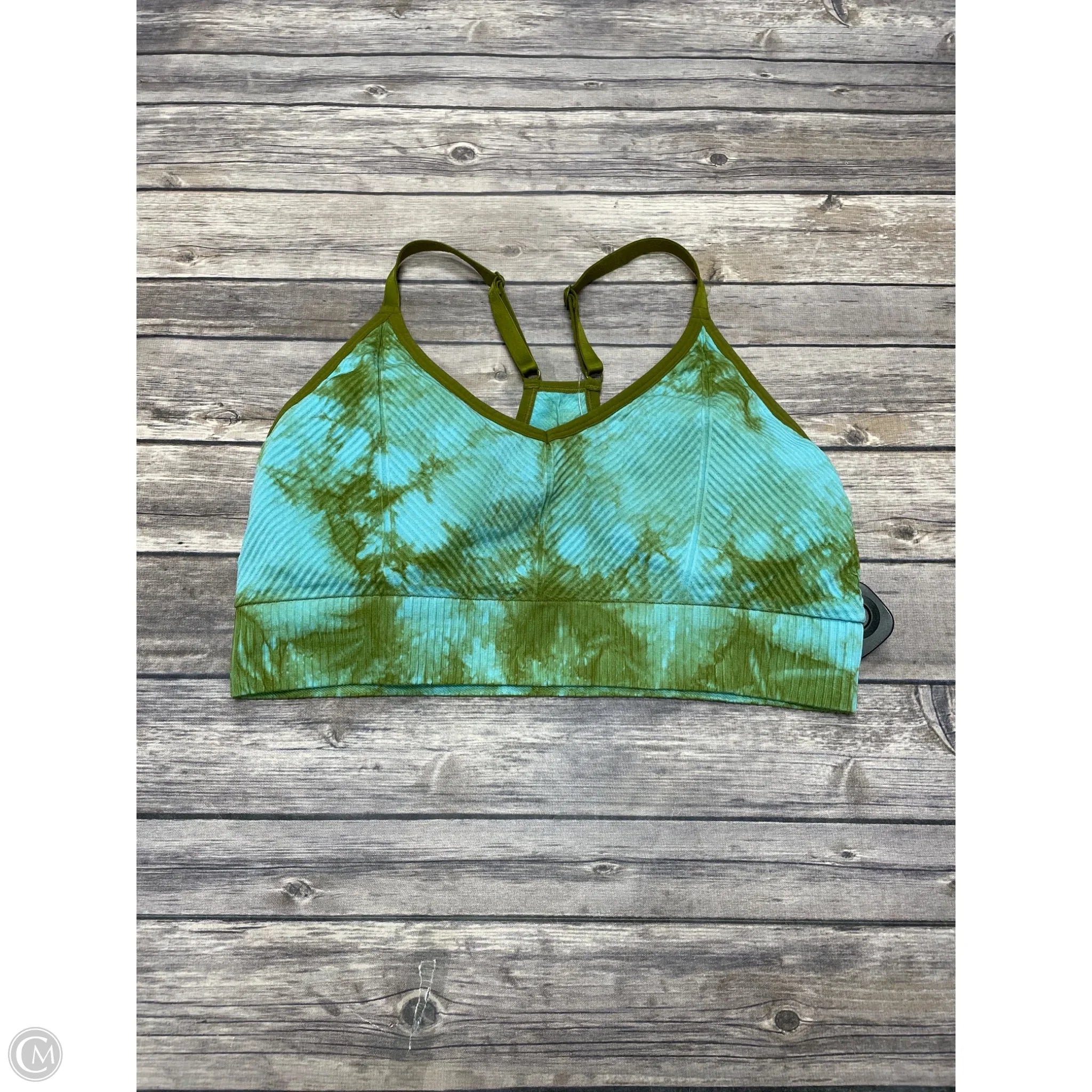 Pink Tie Dye Print Athletic Sports Bra for Women - XL Size - Comfortable Workout Top for Yoga, Running & Gym