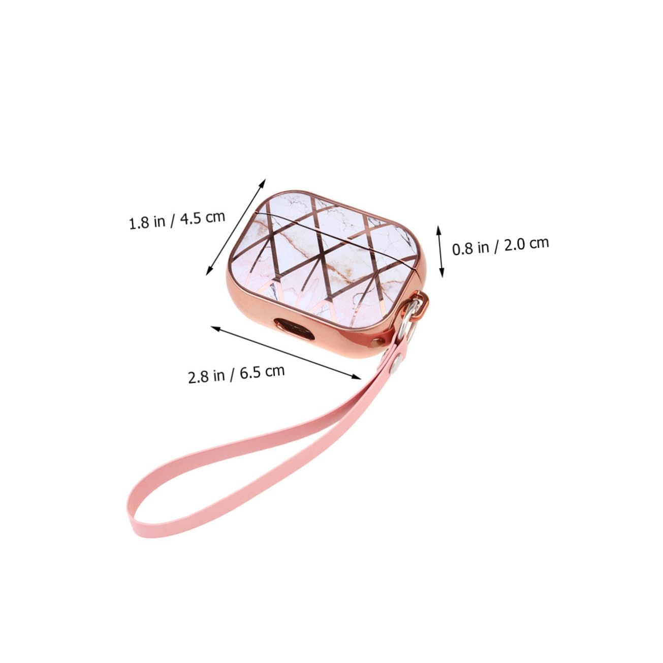 Premium Travel Headphones Case - Durable Protective Cover for Earphones with Electroplated Design | Perfect for Airplane, Commuting & Outdoor Use
