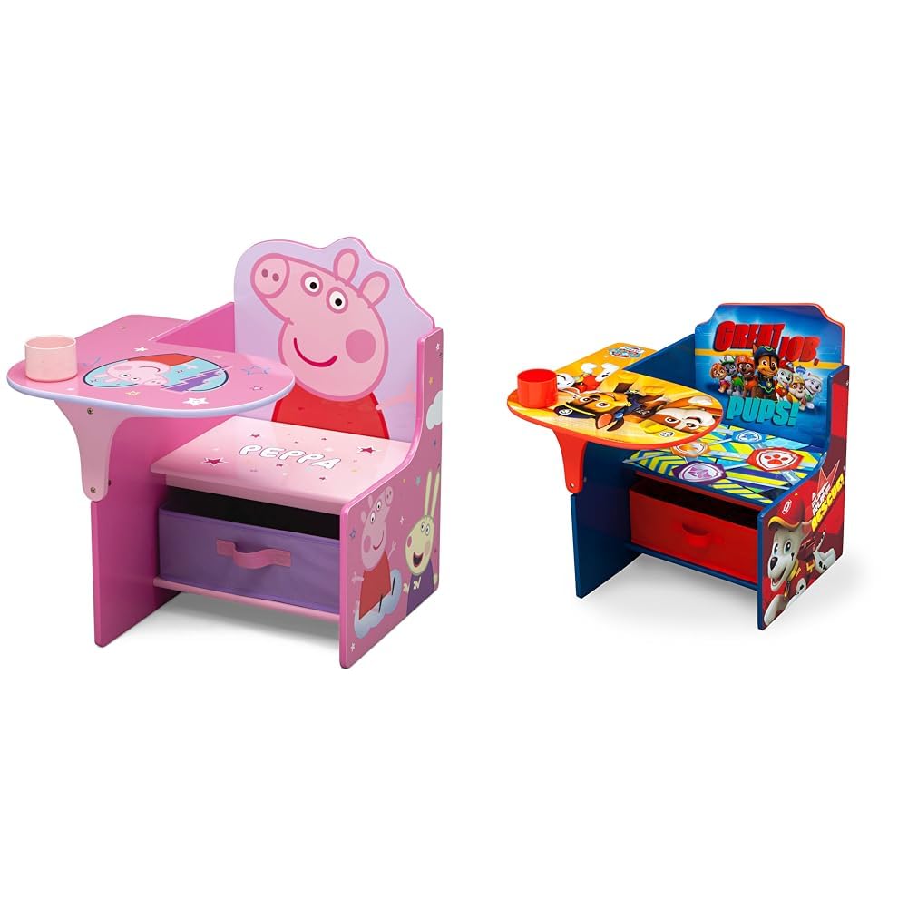 Delta Kids Chair Desk with Storage Bin - Perfect for Arts & Crafts, Snack Time, Homeschooling, Homework & Reading | Study Desk for Children's Room, Playroom & Classroom