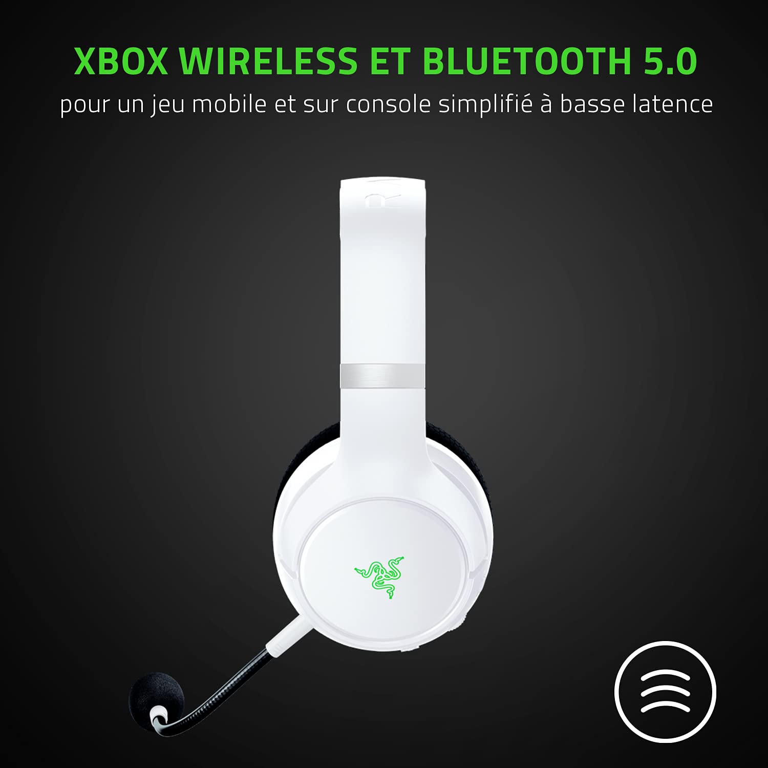 Razer Kaira Pro Wireless Gaming Headset for Xbox Series X & Mobile - 50mm Titanium Speakers, HyperClear Supercardioid Mic - White - Perfect for Competitive Gaming & Streaming