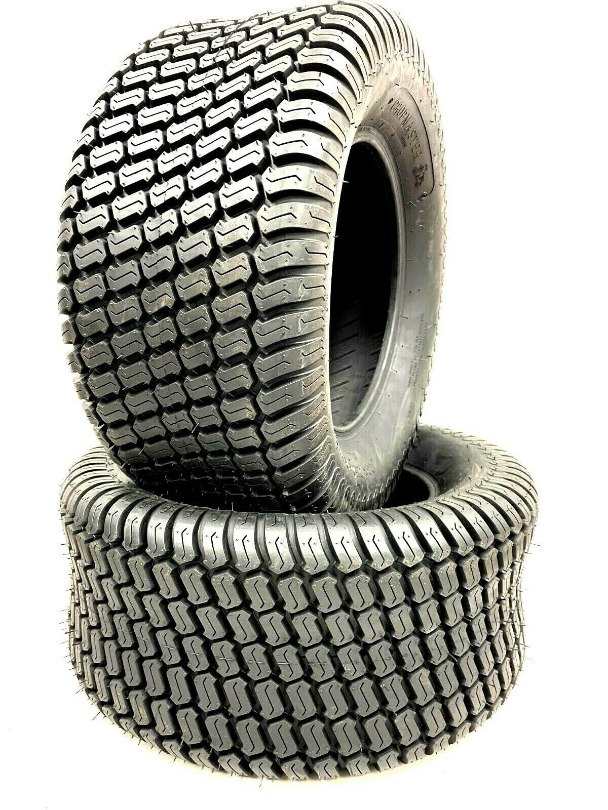 Heavy Duty 24x9.50-12 Tubeless Lawn Tractor Tires - Pair of 2, Fits 24x950-12 Rims, Replacement for Enhanced Traction & Stability - Perfect for Mowing, Landscaping & Yard Maintenance