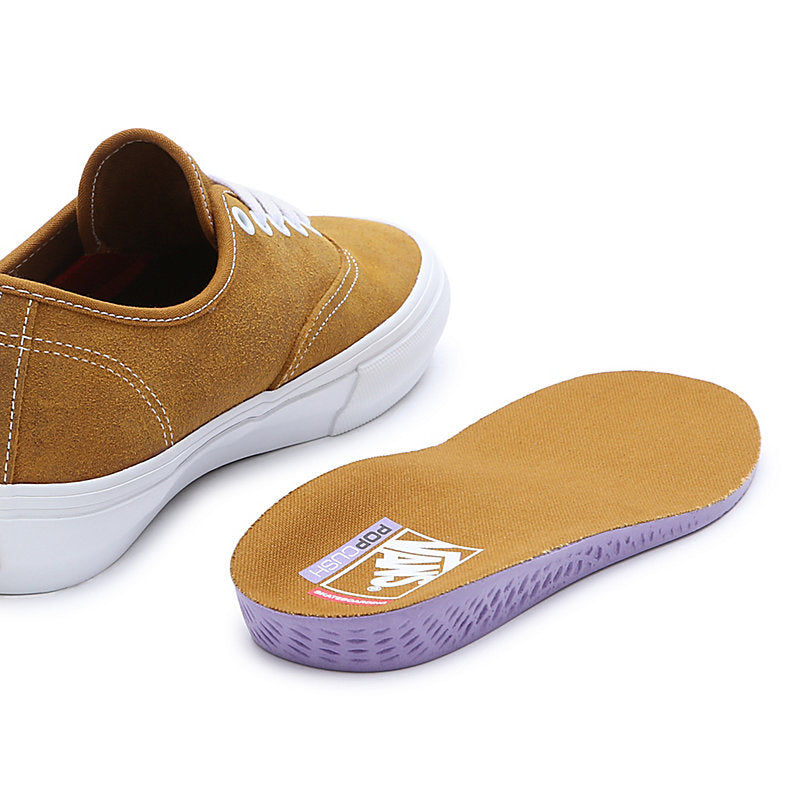 VANS Skate Authentic Leather Shoes for Men & Women - Golden Brown Color - Comfortable & Durable Skateboarding Sneakers - Perfect for Streetwear, Casual Wear & Skateboarding