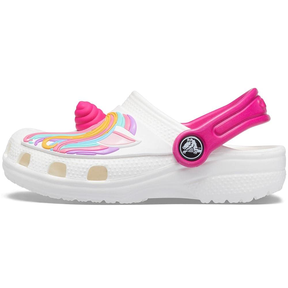 Crocs Unisex-Child Fun Lab Classic I Am Unicorn Clog - Kids' Comfortable Lightweight Slip-On Shoes for Playtime, School & Outdoor Activities