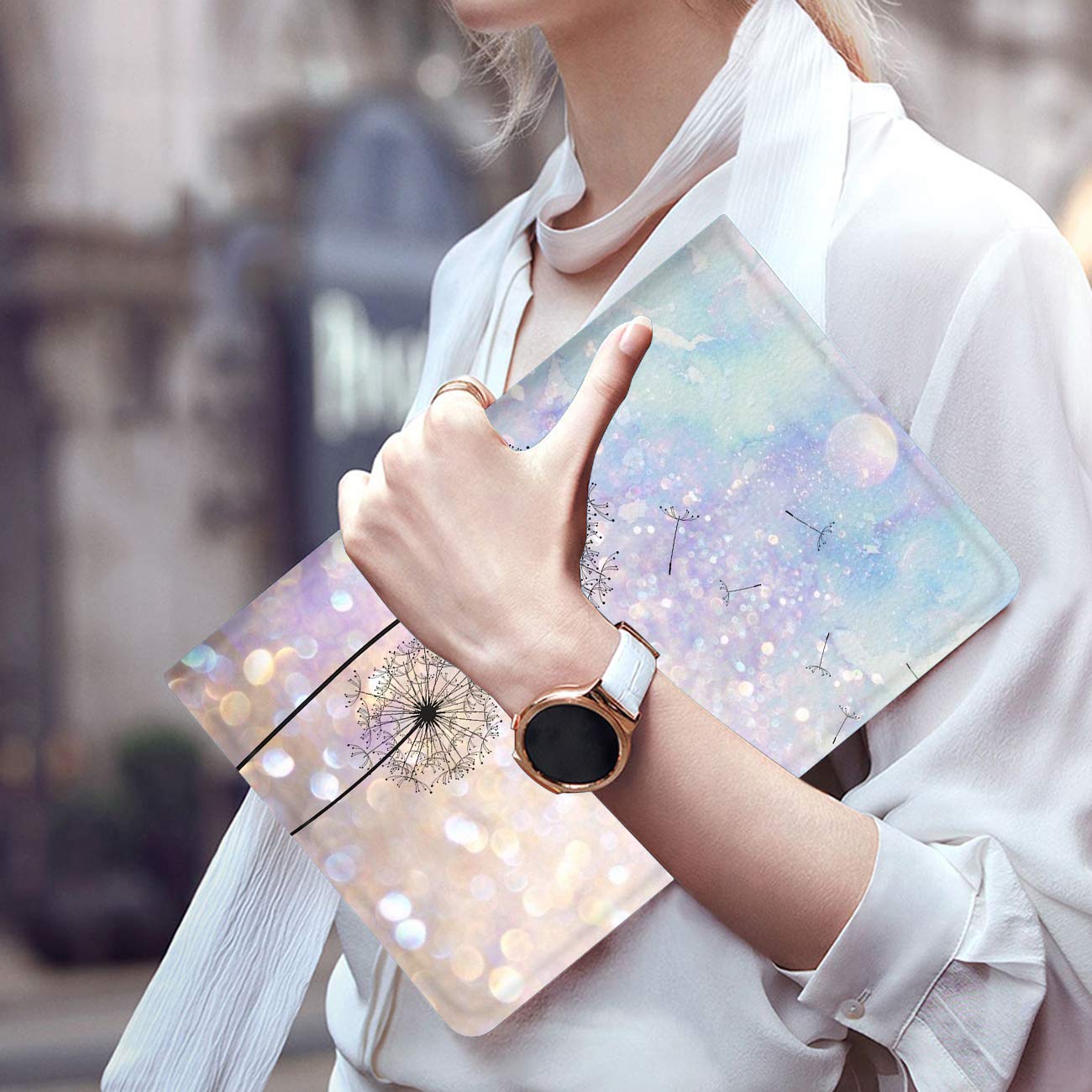Premium Multi-Angle Stand Case for Amazon Kindle Fire 7 Tablet (9th/7th/5th Gen 2019/2017/2015) - Dandelion Floral Design Protective Cover with Anti-Slip Feature | Perfect for Reading, Watching Movies & Traveling
