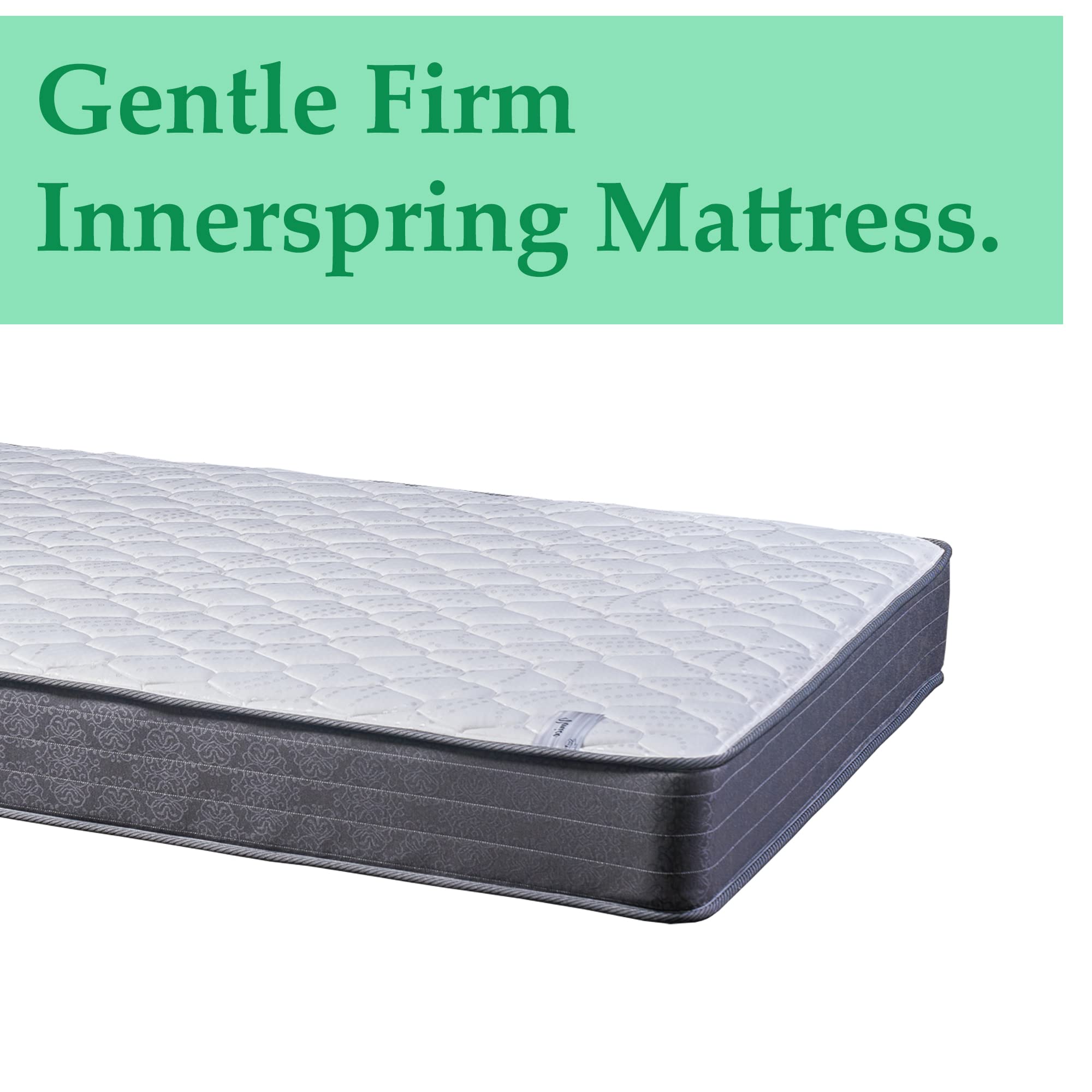 8-Inch Twin Size Innerspring Mattress - Gentle Firm Support & Ultra Comfortable for Kids, Teens & Guest Rooms | Perfect for Bunk Beds, Daybeds & Small Spaces