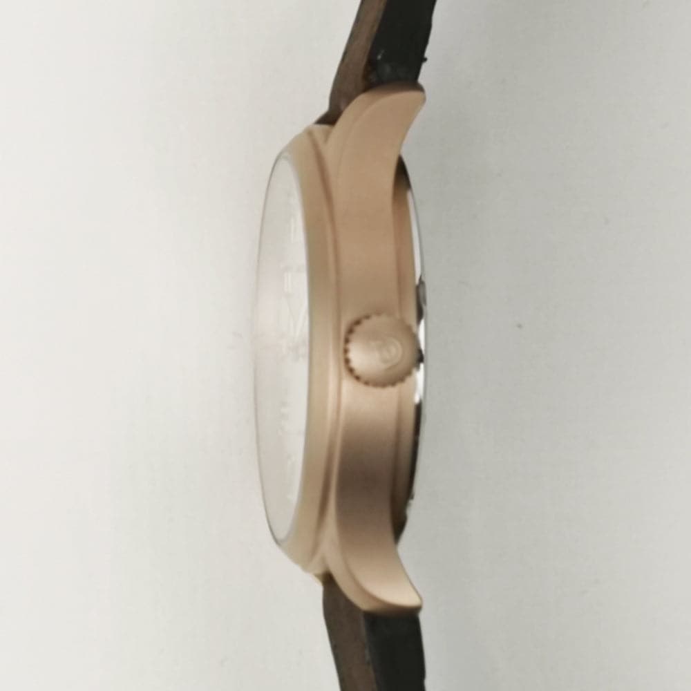 ARIES GOLD Automatic Men's Watch - Rose Gold Stainless Steel Case, Brown Leather Strap (Model G 9017 RG SRG) | Luxury Dress Watch for Business, Formal Events & Everyday Wear