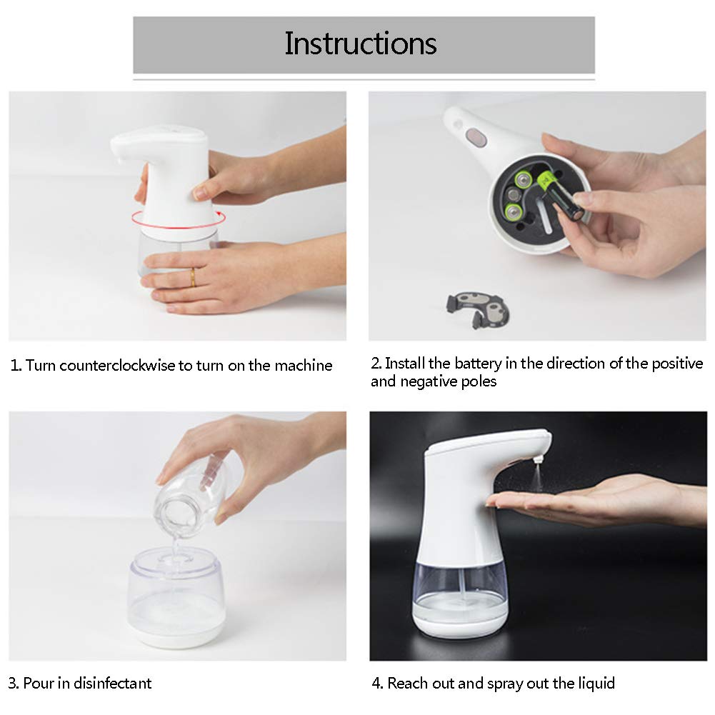 Automatic Touchless Hand Sanitizer Dispenser - Smart No-Contact Sanitizing Spray Machine for Home, Office & Public Spaces | Portable Alcohol-Based Hand Hygiene Solution for Germ Protection