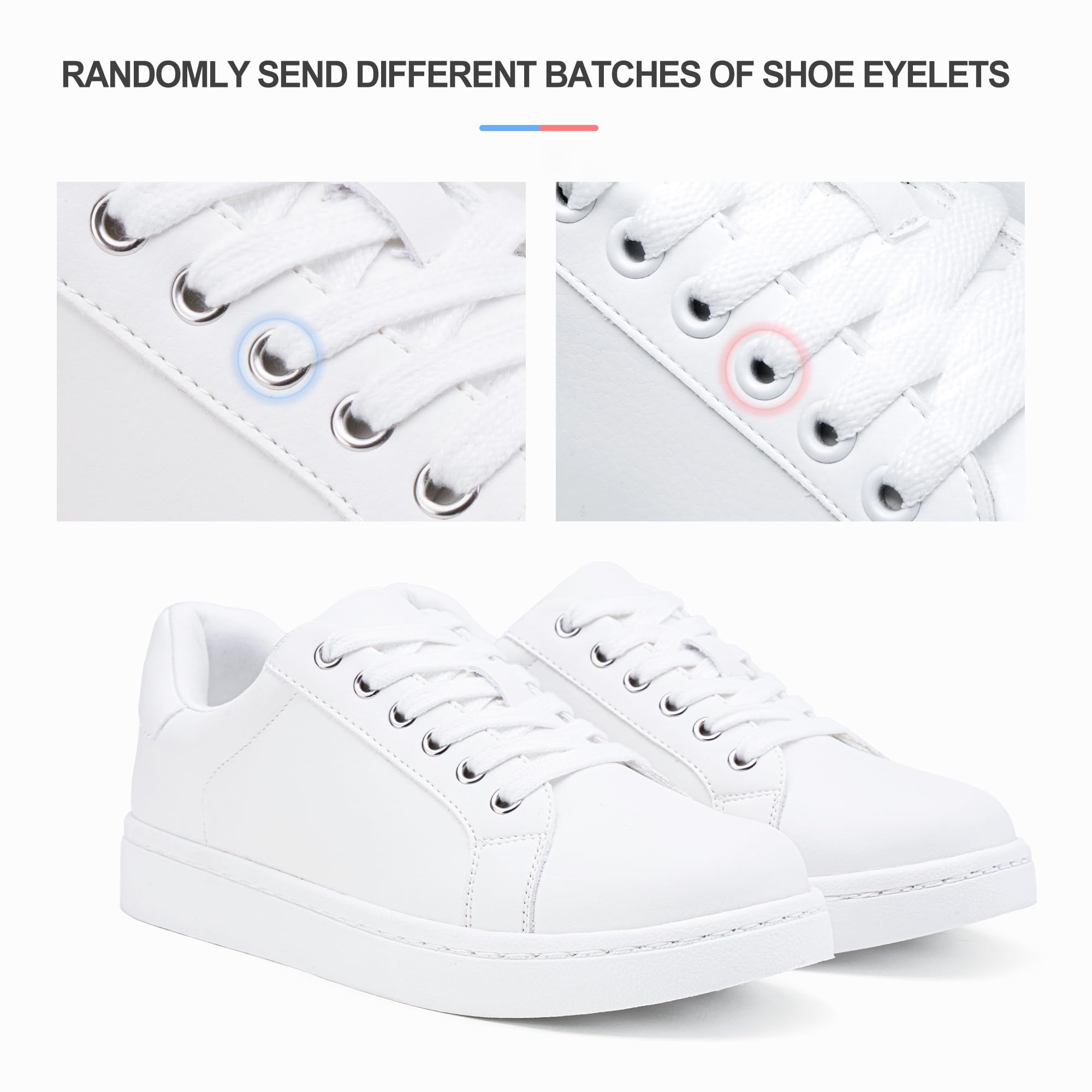 Vepose Women's Walking Sneakers - Comfortable Casual Shoes with Arch Support, Low Top Tennis Lace Up Design for Work, Travel & Everyday Wear - Style 8003