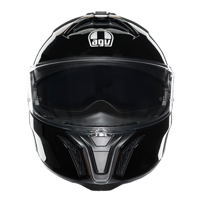 AGV Tourmodular Solid Black Full Face Motorcycle Helmet - DOT & ECE Certified for Safety - Lightweight & Comfortable for Long Rides - Perfect for Street Biking, Touring & Commuting