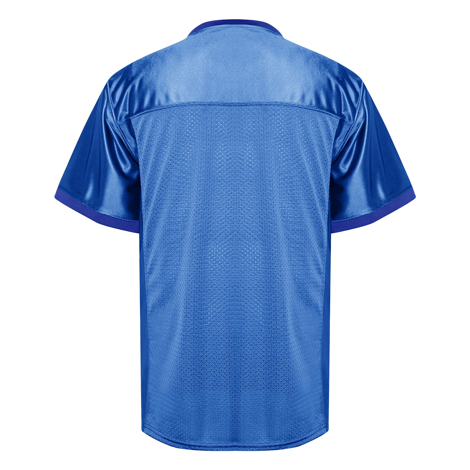 MESOSPERO Men's Plain Football Jerseys - Breathable Mesh Polyester Sports Shirts for Training & Games (Sizes S-3XL) - Black, White, Grey - Perfect for Football Practice, Team Uniforms & Fan Apparel
