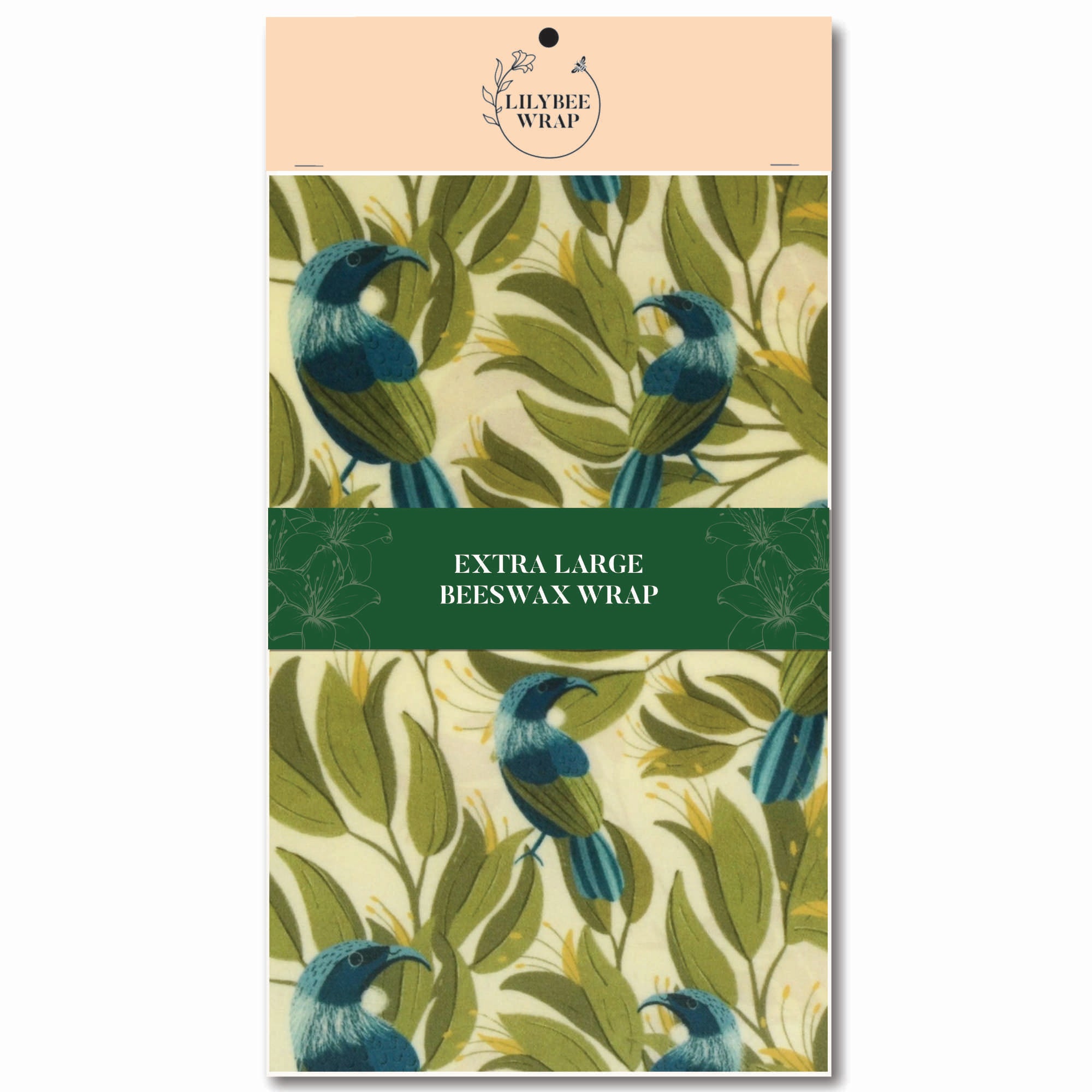 Eco-Friendly Beeswax Food Wraps - Reusable & Sustainable XL Size for Fresh Food Storage - Perfect for Sandwiches, Fruits, Cheese & Meal Prep