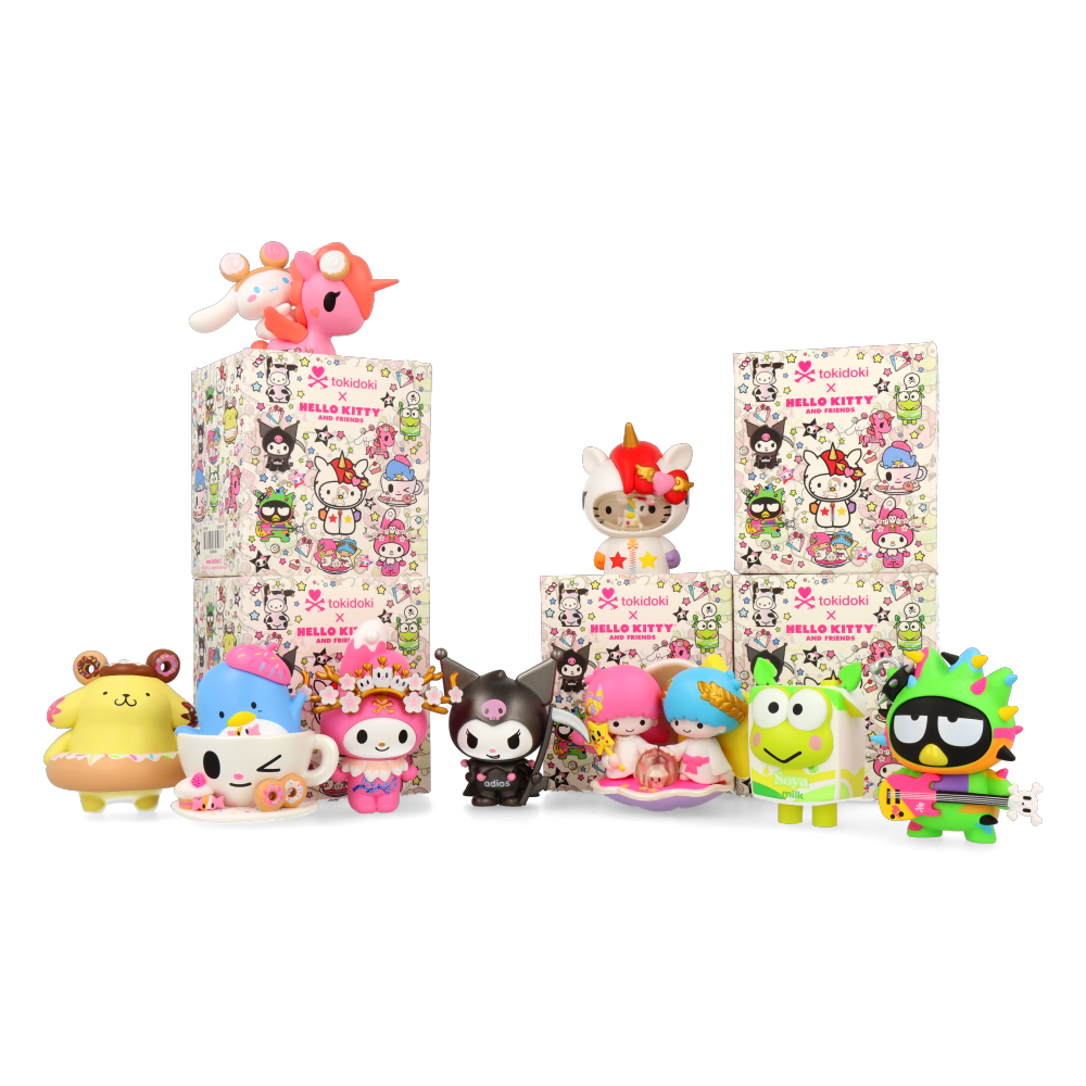 Hello Kitty & Friends Series 1 Collectible Figures - Cute Kawaii Sanrio Character Toys for Kids & Adults - Perfect for Display, Gifts, and Anime Merchandise Collections
