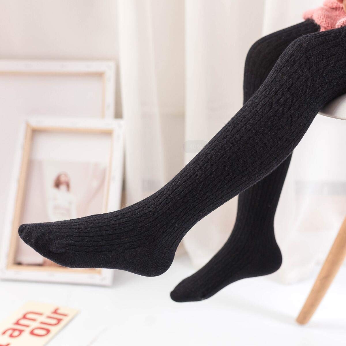 Vanberfia Baby Girls Cable Knit Tights 3-Pack - Soft Cotton Leggings & Stockings for Infants Toddlers 2-10T - Perfect for Winter, Playtime & Family Photos