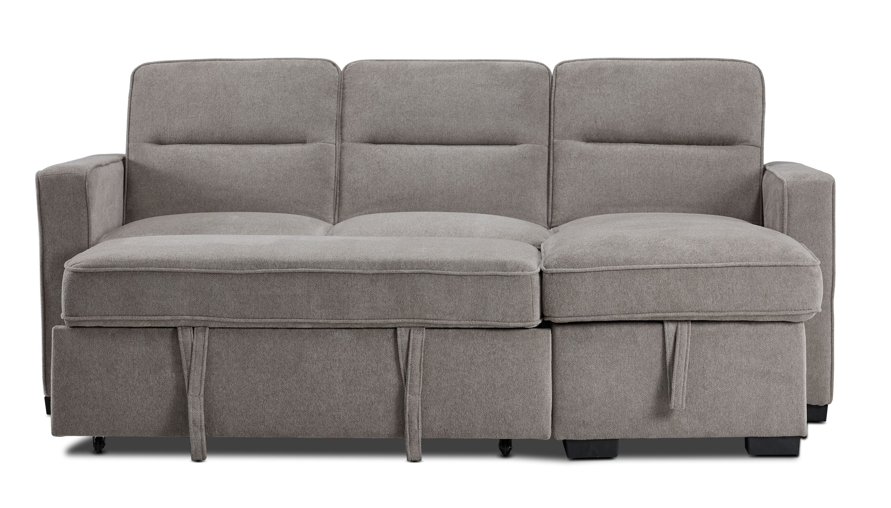 Cielo Reversible Pop Up Sofa Bed - Convertible Guest Bed & Lounge Chair for Small Spaces, Living Room, Dorm, or Camping - Java Color
