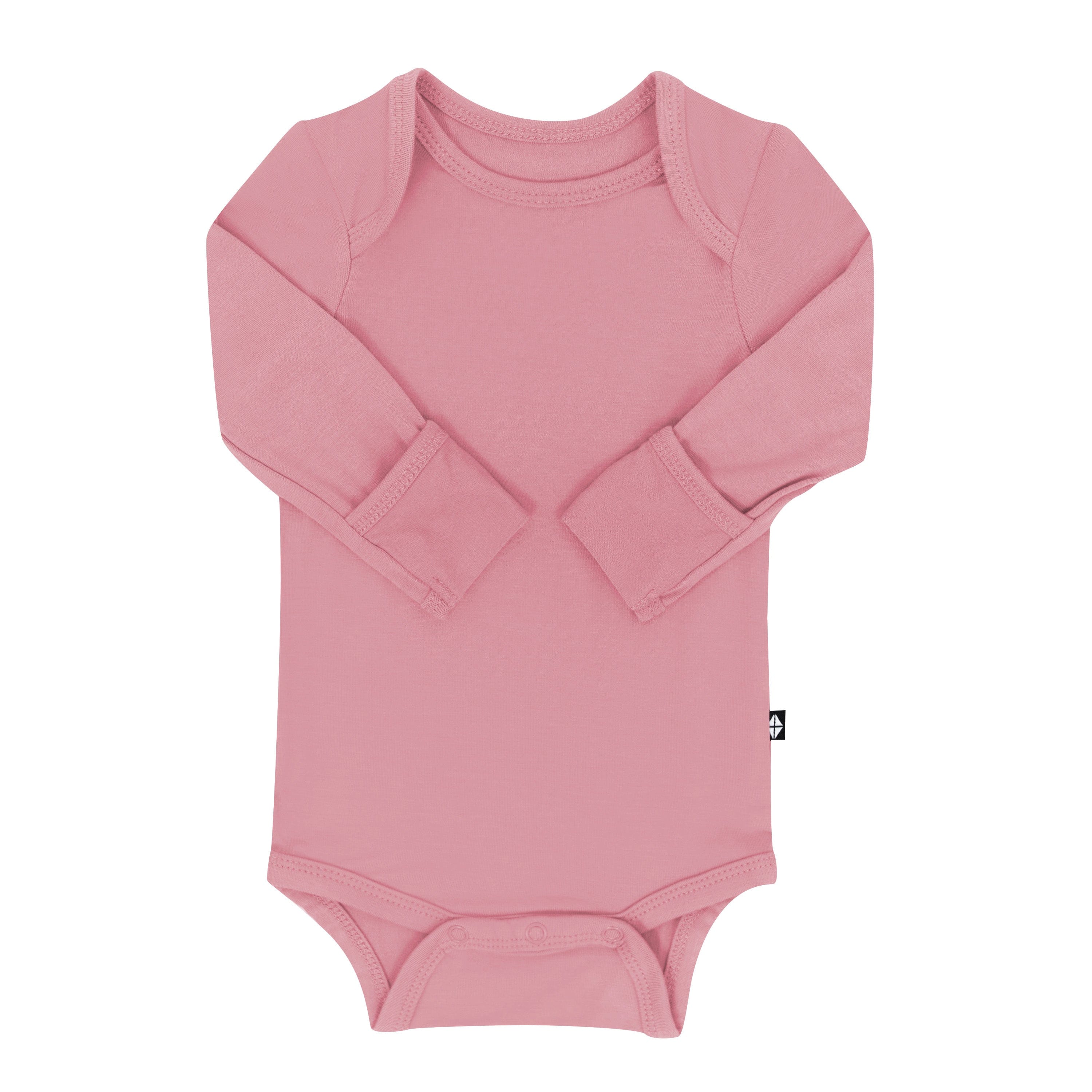 Women's Long Sleeve Bodysuit in Apple Blossom - Stretchy Comfort Fit Basic Layering Top for Everyday Wear & Casual Outfits