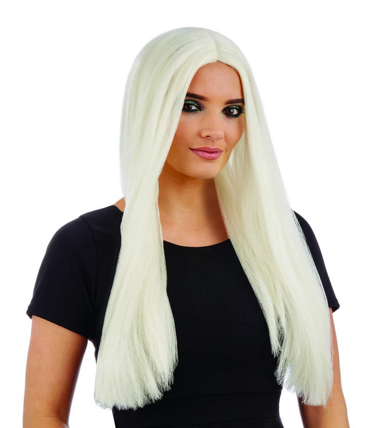 Glow in The Dark Halloween Wigs for Women - UV Reactive Witch Cosplay Wig for Adults | Perfect for Rave Parties, Halloween Costumes & Themed Events