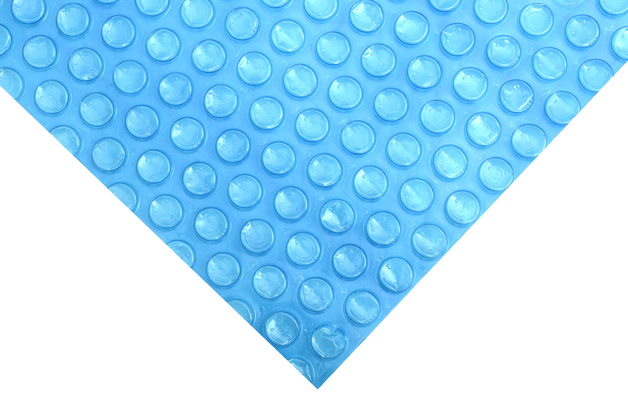 SunHeater Heavy Duty 12' x 24' Rectangular Solar Pool Cover with Bubbles - 12 Mil Thick Polyethylene Solar Blanket for In-Ground Swimming Pools - Efficient Heat Transfer Solar Heater - Perfect for Extending Swimming Season & Reducing Energy Costs