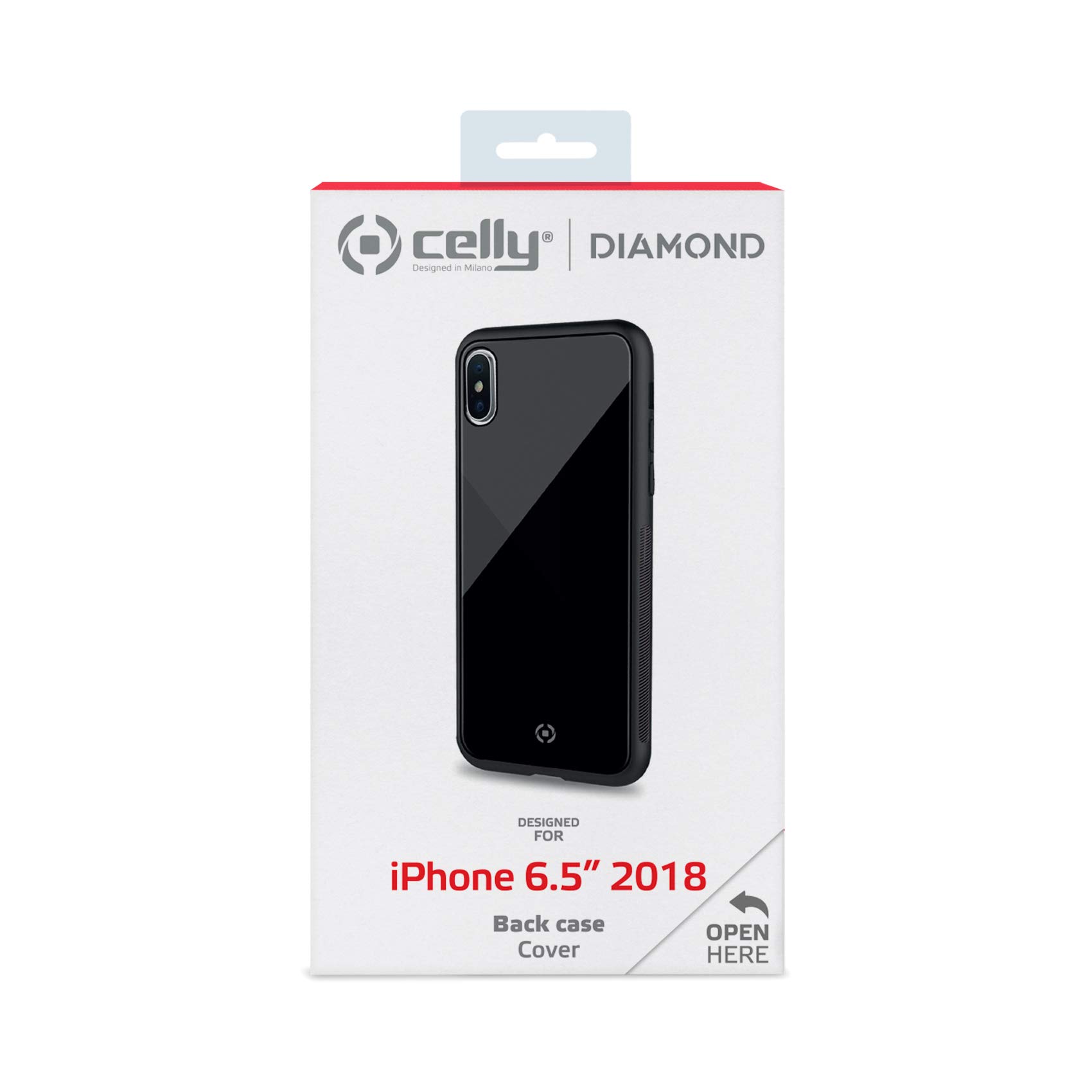 Premium Celly Diamond Shockproof Case for iPhone Xs Max - Slim Protective Cover with Anti-Scratch Design | Perfect for Daily Use, Travel & Outdoor Activities