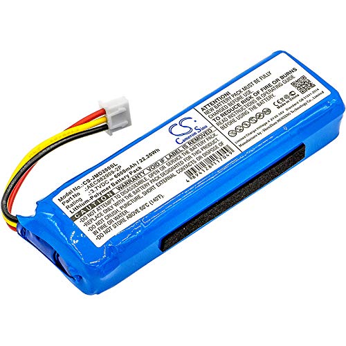 6000mAh Replacement Battery for JBL Charge 3/4 Speaker - JBL AEC982999-2P Compatible - Long Lasting Power for Outdoor Parties, Camping & Beach Use
