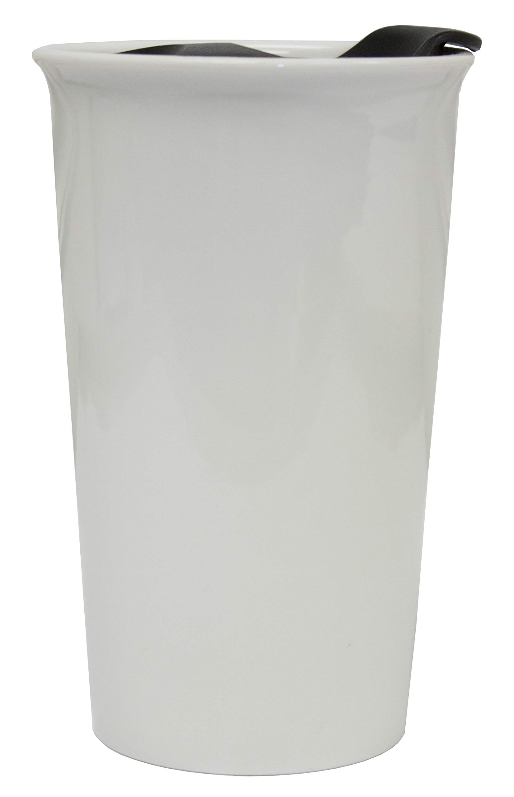 12 oz Double Walled Ceramic Tumbler 2-Pack - Insulated Coffee Mug for Hot & Cold Drinks - Perfect for Home, Office, Travel & Outdoor Use